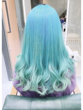 デイズ(days) 水色カラー/ブルーカラー/ブリーチダブルカラー