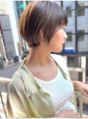 ショート　ボブ　カット　大人カジュアル　くびれショート