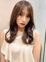 ルームバイシー 新宿(Loom. by Sea)&nbsp;シルキーベージュ/グレージュカラー/斜めバング/韓国風前髪