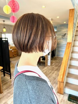 ヘアサロン ワンワールド(Hair Salon One World) ナチュラルハイライトみにぼぶ