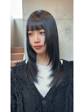 マティス 表参道(matiz) ★くびレイヤーエモージュイメチェンハッシュカットフルバング