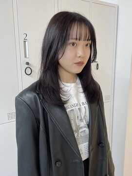 ロジェ(loje) 【loje】シャギーレイヤー/wine red