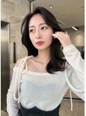 【lilley 稲永麻衣】レイヤーカット+顔周りカット+韓国ヘア