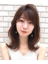 プアメリア 名古屋(Puamelia) ブリーチなし 前髪縮毛矯正 髪質改善 レイヤー 艶髪