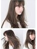 髪の毛の赤みが気になる方☆透明感カラー+カット+トリートメント￥8000
