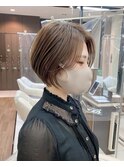 小顔丸みショート