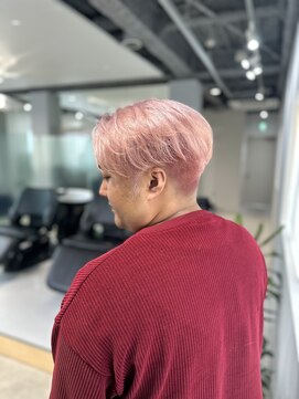 ムク(MUK) シルキーピンクセンターパートマッシュ