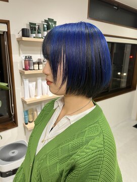 メロウ(mellow) アンブレラカラー×ロイヤルブルー