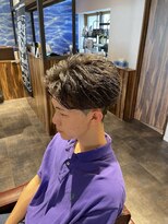 ダンパチバイケンジ(Danpachi by KENJE)&nbsp;フェザーパーマ　センターパート