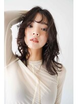 シェル 立川(shell)&nbsp;くびレイヤーエモージュ前髪モテベージュレイヤーミディ【立川】