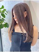 艶ストレート×シアーブラウンロング