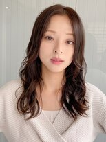 エトラ 渋谷店(etora)&nbsp;小顔前髪 レイヤーカット デザインカラー フェイスフレーミング"