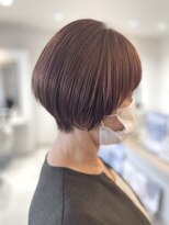ヴィフ ヘアアンドデザイン(Vif hair&design) ピンクミルクティー×丸みショート