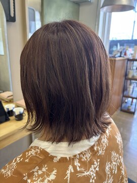 エイトオロク 那覇小禄店(EIGHT oroku) ボブレイヤー ×ピンクブラウンカラー