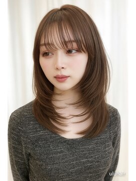 ウルヘアー 緑地公園(ulu hair) 顔まわりザクザクレイヤー