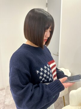 韓国タッセルボブ×艶ブラウン☆