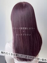 サラジュ 仁川店(SARAJU)&nbsp;【カラー特化】今田担当 ブリーチ履歴髪カラー×ピンクブラウン