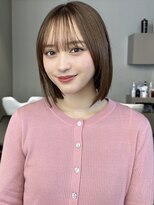 トリッカ シブヤ(TRICCA SHIBUYA) 大人ボブ渋谷レイヤーカットミディアムボブブラウンベージュ