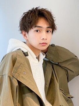 フラッグヘアー 博多駅前店(Flag HAIR) メンズショートソフトツイストニュアンスパーマ博多