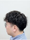 カールが美しい。しっかり動くパーマヘア