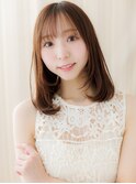 大人可愛いミディアムレイヤーストレートbs1上尾20代30代40代