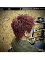グラウンドタイガー(GROUNDTIGER) スパイキーショート レッドカラー