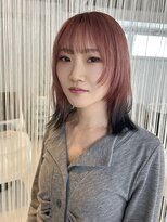 ヘアーサロン クスキ(hair salon KUSUKI) ピンクデザインカラー すそカラー
