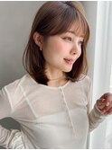 似合わせカットデジタルパーマシースルーバング大人可愛い