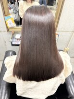 ルノン フィージュ(LUNON fieju)&nbsp;黒髪クラゲヘアーオリーブグレー小顔ココアベージュ