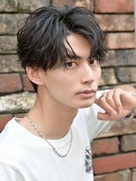 ルーシー 名古屋栄(LUCEY) センターパートニュアンスパーマフェザーパーマ波巻きパーマ