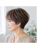 ヘアアンドメイク アース 入間店(HAIR&MAKE EARTH) ふんわりショート×ツヤカラー