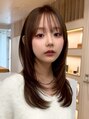 アビー 福岡天神(ABBEY) ロングヘアレイヤーカット前髪カット髪質改善トリートメント