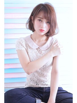 オウル(Owll) 【DISHEL】大人ナチュラル 耳掛けひし形ショートスタイル