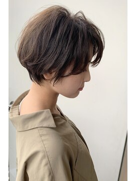 カイル (KAIL) 【仙台美容室　KAIL】大人の小顔 ひし形ショートボブ 前髪なし