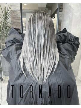 トルネード(TORNADO) 海外ハイライトエアタッチバレイヤージュ グレーホワイト T212 z