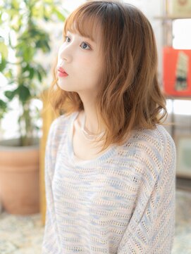 カバーヘア ブリス 戸田公園西口店(COVER HAIR bliss) バレイヤージュゆるふわカールこなれヘアa戸田公園20代30代40代!
