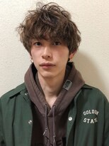 ルアウハク 梅田(LUAU Haku)&nbsp;【stylist 中村】くせ毛風ベージュマッシュ