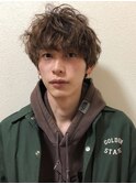 【stylist 中村】くせ毛風ベージュマッシュ