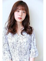 ハピネス クローバー 学園前店(Happiness CLOVER)&nbsp;大人可愛い　コテ巻き風パーマ　透明感カラー　小顔カット