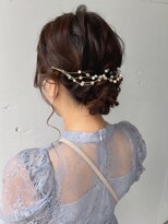 結婚式  ゆるふわ 小顔 ヘアセット    エジリ