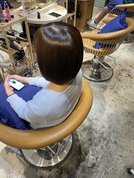 ロンド シャルム 吉祥寺(Lond charme) イメチェン髪質改善縮毛矯正ボブダークアッシュモードヘア