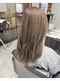 髪質改善カラー×艶ベージュ×レイヤー