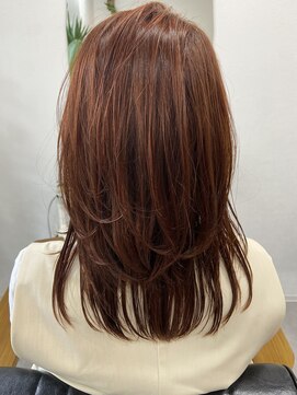 ロクハ(Rox-ha) ソフトウルフレイヤー/オレンジベージュ/秋色カラー