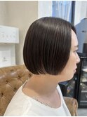 黒髪艶髪ショートボブ