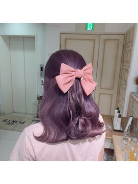 ネクストハラジュク(NEXT HARAJUKU) ブリーチ1回！色落ちもかわいいラベンダーカラー