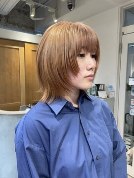 テトラ バイ ネオリーブ 横浜西口店(tetra by neolive) 横浜★ウルフカットハイトーンブリーチ