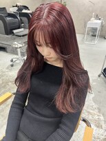 ネアー 新潟(NEER)&nbsp;ブリーチ無しカラー◯レッドブラウン◯カシスレッド