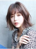 大人カジュアルなミックスカールボブ　川田