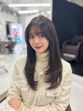 ハピネス 梅田茶屋町店(HAPPINESS) 韓国ヘア/レイヤーカット/顔周りカット/ブリーチなしカラー