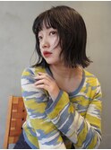 ミニボブ/切りっぱなし/ボブ/縮毛矯正/タッセルボブ